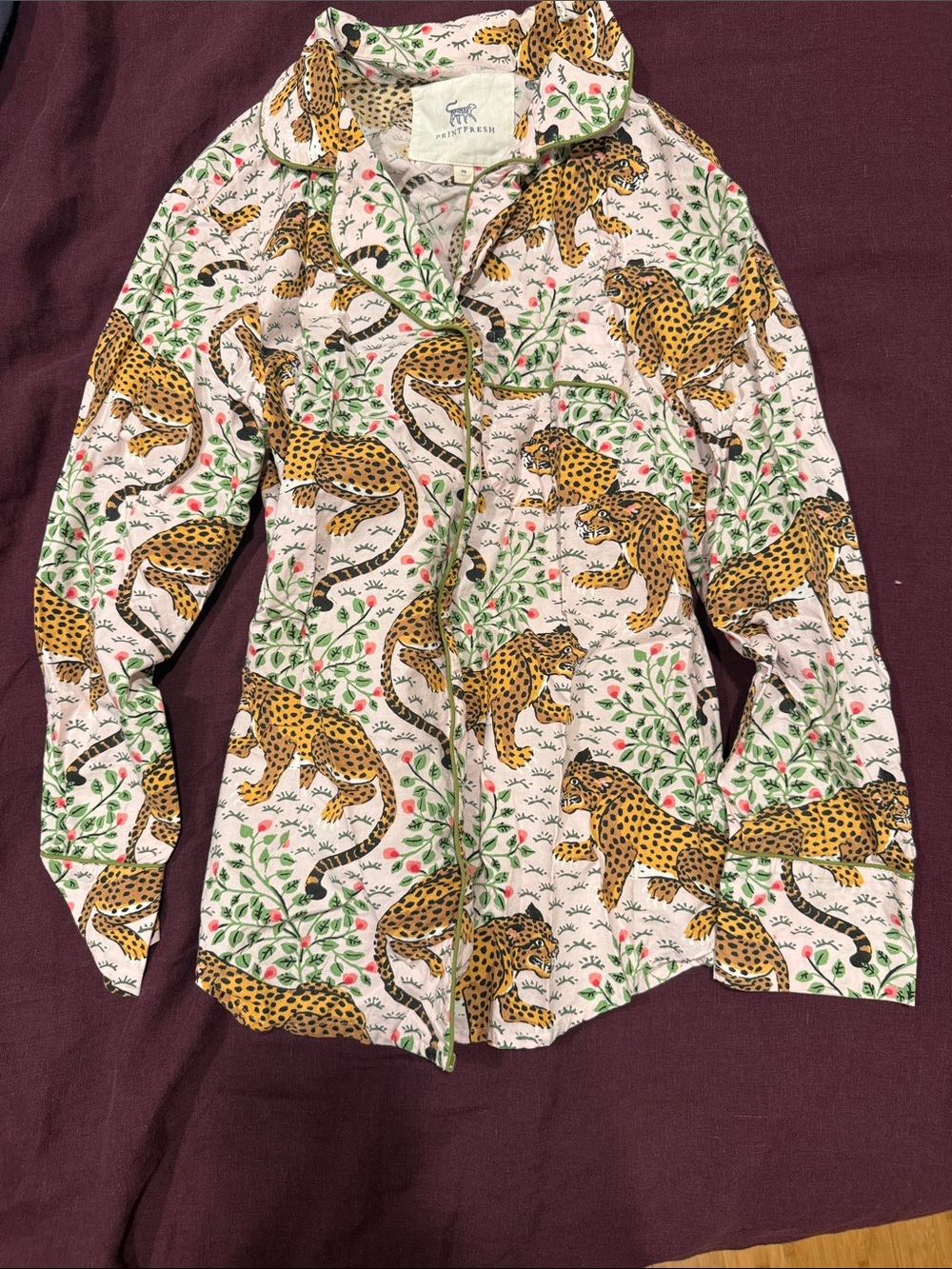 Printfresh Leopard Button-Up Shirt